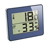 Digitales Thermometer-Hygrometer Ultra-Flat Raumklimakontrolle (Blau)