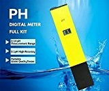 DIKETE® Digital LCD pH Messgerät pH Wert Wasser Messgerät Messer Tester Meter Prüfer mit 0.1, 0-14 für Schwimmbad, Pool, Landwirtschaft, ...