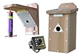 Discovery Vogelbeobachtungs-Set mit Vogelhäuschen, Futterstation + Kamera
