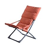 Domi Madrid - faltbarer, verstaubarer Liegestuhl für die sommerliche Terasse, Tragbare und faltbare Strandliege - orange