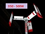 Domus 500 D50 Darrieus Savonius Mini-Mikro-Windkraftgenerator für Zuhause mit vertikaler Achse