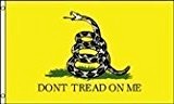 Don 't Tread On Me (gelb) 3 'x5' Polyester Flagge von Gadsden