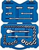 Draper 02359 Expert 1/2-inch Square Drive Metric and Imperial Combined Socket Set (37 Pieces) by Draper