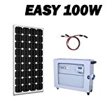 Easy 100 W - Stromgenerator Photovoltaik Notebook 230 V Leistung Solarmodul 100 W Inverter 1500 W Akkumulation in/750 W/h für Hobby Arbeit Wohnmobil und Camping