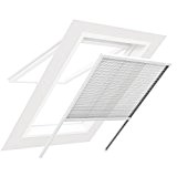 easy life® Insektenschutz Plissee für Dachfenster 100x160cm weiß ALU: perfekte Optik & optimaler Schutz - weitere Größen