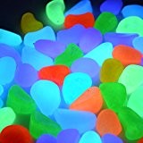 ebuybox® 100 St. Bunt Leuchtsteine Leuchtkiesel leuchtende Kiesel Aquarium Garten Deko 260g
