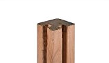 Eck-Pfosten für Holz-Zäune / Dichtzäune im Maße 9 x 9 x 180 cm ( Breite x Tiefe x Länge ) ...