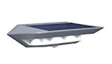 Eco Light Solar-Außenwandleuchte Ghost Solar mit solar Panel, Bewegungsmelder, dreh und schwenkbar, IP44 P 9014 SI