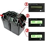 ECO-WORTHY 100amp Black Deep Cycle Battery Box with LCD Screen