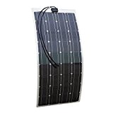ECO-WORTHY 100w 12v Semi Flex Solarmodul - Monokristallin - 100 Watt Solarpanel Photovoltaik