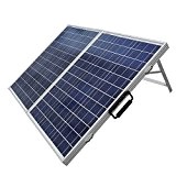 ECO-WORTHY 100W Solarmodul 12V - Tragbar Solarpanel 12 Volt Polykristallin Photovoltaik für Wohnmobil Boot Akku-Ladegerät-Kits