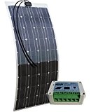 ECO-WORTHY 12V 100W Semi-Flexible Monocrystalline Solarpanel berechnen：12 volt 100 Watt PV Solar Panel + 15A laderegler for Marine RV Boat ...