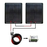 ECO-WORTHY 180W Solar Complete Kit:2pc panels + controller Off-grid Power for caravan Garden boat Solarladeregler