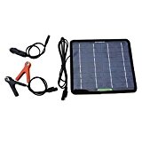 ECO-WORTHY 18V 5W tragbar Solar Auto Boot Power Solar Panel Batterie Ladegerät Betreuer für Automobile Motorrad Zugmaschine Boot Batterien