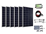 ECO-WORTHY 600 Watt Solaranlage 12V/24V Solarset mit Laderegler und Kabel: 6 x 100w Solarmodul 12 Volt W/ MC4 Y-Stecker und ...