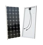 ECO-WORTHY Solarmodul 100W Solarpanel 12V - Monokristallin Solarzelle Solaranlage - Ideal zum Aufladen von 12 volt Batterien