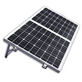 ECO-WORTHY Solarpanel 12V Solarmodul 100W Monokristallin Komplett Set Solar-Ladegerät Faltbar für Camping Wohnwagen Boot 12 V Batterie
