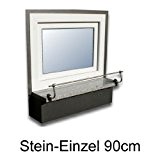 Edelstahl Fensterbank-Halterung, 90 cm, für Stein-Fensterbänke - (SFB30/80cm)