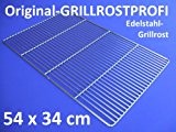 Edelstahl-Grillrost 54 x 34 cm