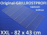 Edelstahl-Grillrost 82 x 43 cm