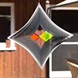 Edelstahl Windspiel - Sun Dancer Mix RAUTE DUO - einzigartiger Materialmix, lichtreflektierend - Abmessung: 30x30cm - inkl. Haken mit Kugellagerwirbel