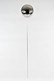 Edelstahlkugel 1x Schwimmkugel, Dekoration, Rosenkugel, hochglanzpoliert, Durchmesser Ø 20 cm mit Stab