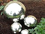 Edelstahlkugel Garten Dekokugel Rosenkugel 27cm Durchmesser Kugel poliert - Edel und pflegeleicht