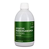 Effektive Mikroorganismen Urlösung (EM-URLÖSUNG) 0,5 Liter Flasche - Zur Herstellung von EM-Aktiv als Bodenhilfsstoff sowie für Natur- und Folienteiche