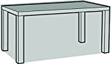 Eigbrecht 140280 Robusta Abdeckhaube Schutzhülle mit Abhang für Tischplatten rechteckig grau 120x80x70cm
