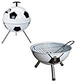 Einzigartige Fußball Design Tisch Top BBQ Edelstahl Konstruktion Holzkohlegrill