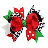 Elenxs Reizende Weihnachtsverzierungen Bowknot-Haarnadel-Kopfschmuck-Haar-Klipp für Kind-Mädchen #5