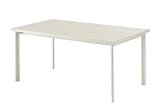 Emu - Star Tisch - weiß - 160 x 90 cm - Design - Gartentisch - Outdoortisch - Terrassentisch