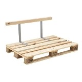 [en.casa] Rückenlehne für Euro-Paletten-Sofa massiv Holzoptik DIY Möbel