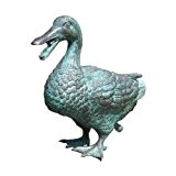 Ente mit Wasserspeier aus Bronze