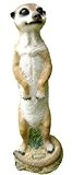 Erdmännchen stehend Deko Gartenfigur Tierfigur Wetterfest 12x11x37,5 cm