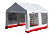 Ersatzdach Dachplane für Partyzelt Pavillon Zelt Festzelt PVC 3 x 4m weiß