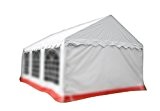 Ersatzdach Dachplane für Partyzelt Pavillon Zelt Festzelt PVC 4 x 6m weiß