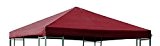 Ersatzdach für Metall und Alu Pavillon Dach Pavillondach 3 x 3 Meter Wasserdicht viele Farben, Farbe:dunkelrot