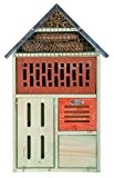 Esschert Design Insektenhotel, Insektenhaus aus Holz mit Metalldach, ca. 37 cm x 11 cm x 57 cm