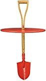 Esschert Gartentisch SCHAUFEL rot Metall Spaten Tisch Metalltisch IH036 Design Rasentisch Spatentisch Schaufeltisch
