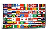 Fahne / Flagge 70 Länder der Erde + gratis Sticker, Flaggenfritze®