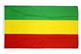 Fahne / Flagge Äthiopien ohne Wappen, Rasta + gratis Sticker, Flaggenfritze®