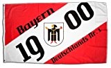 Fahne / Flagge Bayern 1900 + gratis Sticker, Flaggenfritze®
