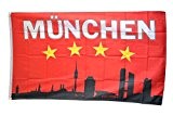 Fahne / Flagge Bayern 4 Sterne München + gratis Sticker, Flaggenfritze®