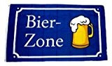 Fahne / Flagge Bier Zone 90 x 150 cm Fahnen Flaggen