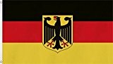 Fahne Flagge Deutschland 150 x 250 cm mit 2 Ösen Farbe Deutschland mit Adler
