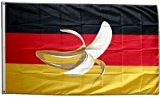 Fahne / Flagge Deutschland Bananenrepublik + gratis Sticker, Flaggenfritze®