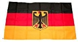 Fahne Flagge Deutschland mit Adler 60 x 90 cm mit 2 Ösen