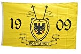 Fahne / Flagge Dortmund 1909 mit Wappen + gratis Sticker, Flaggenfritze®