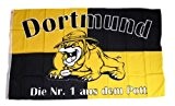 Fahne / Flagge Dortmund Bulldogge Fan 90 x 150 cm